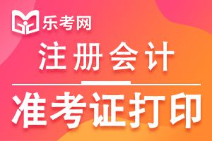 2020年CPA考试准考证打印时间延期