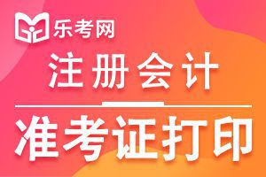 天津2020年CPA考试准考证打印时间延期